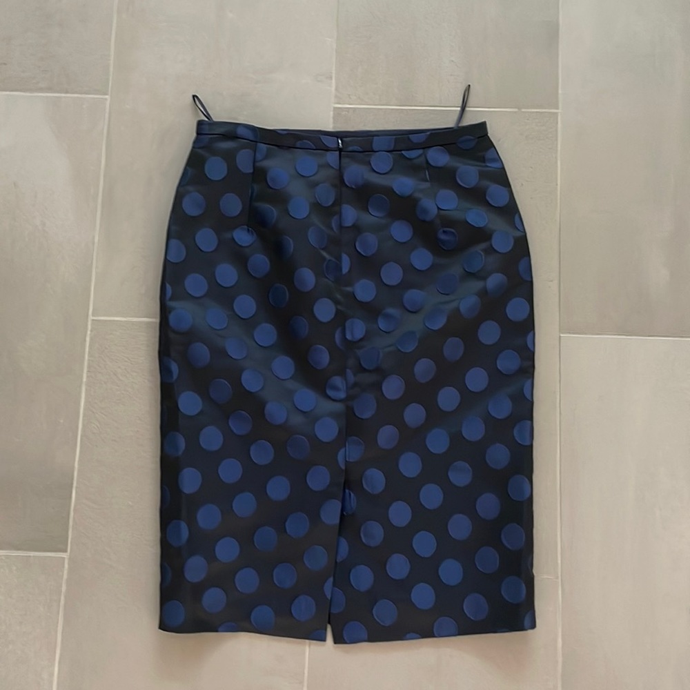 J Crew pencil skirt in dot brocade - Picture 6 of 16